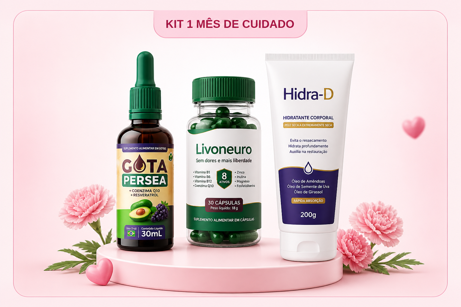 Kit 1 Mês de Cuidado