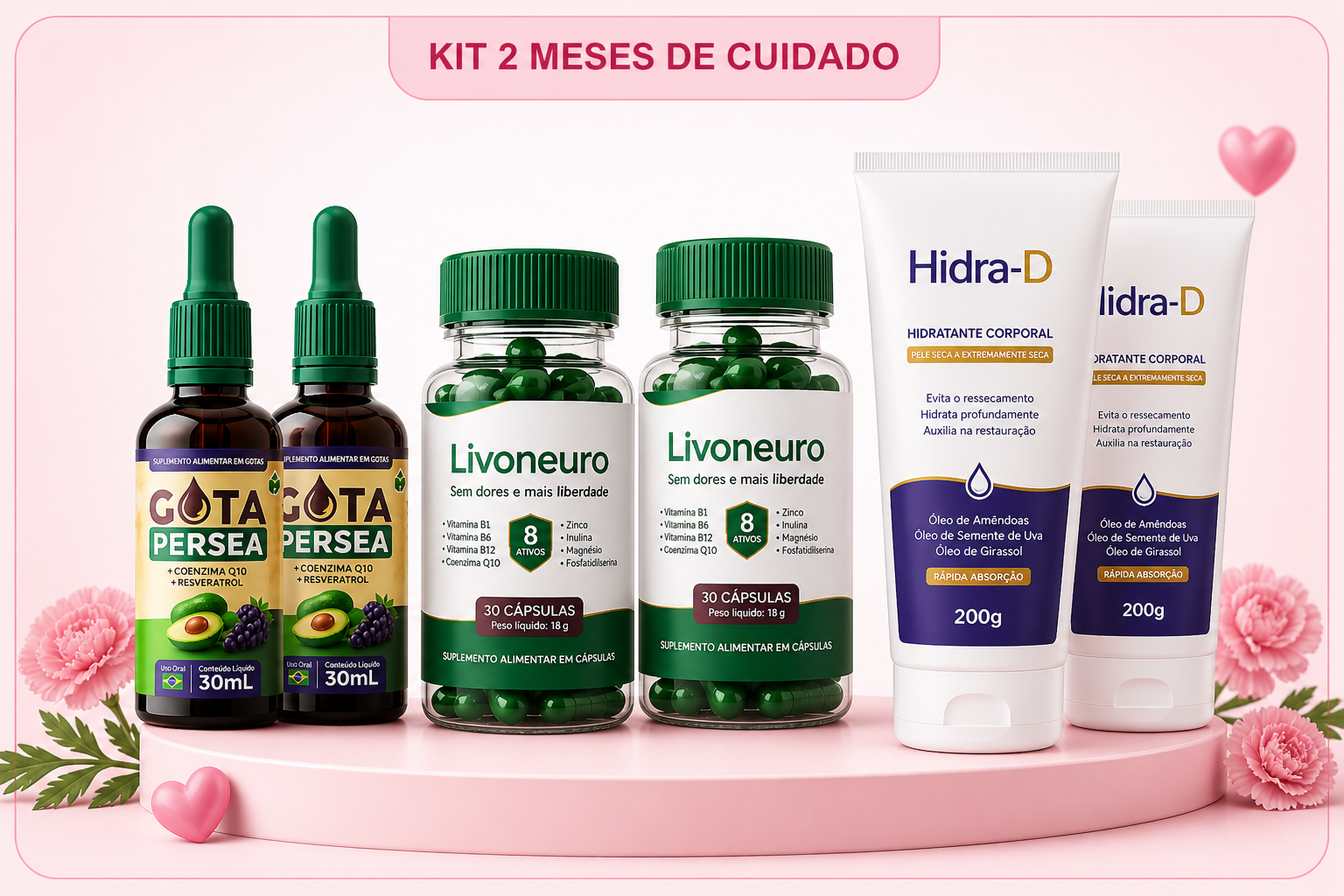 Kit 2 Meses de Cuidado